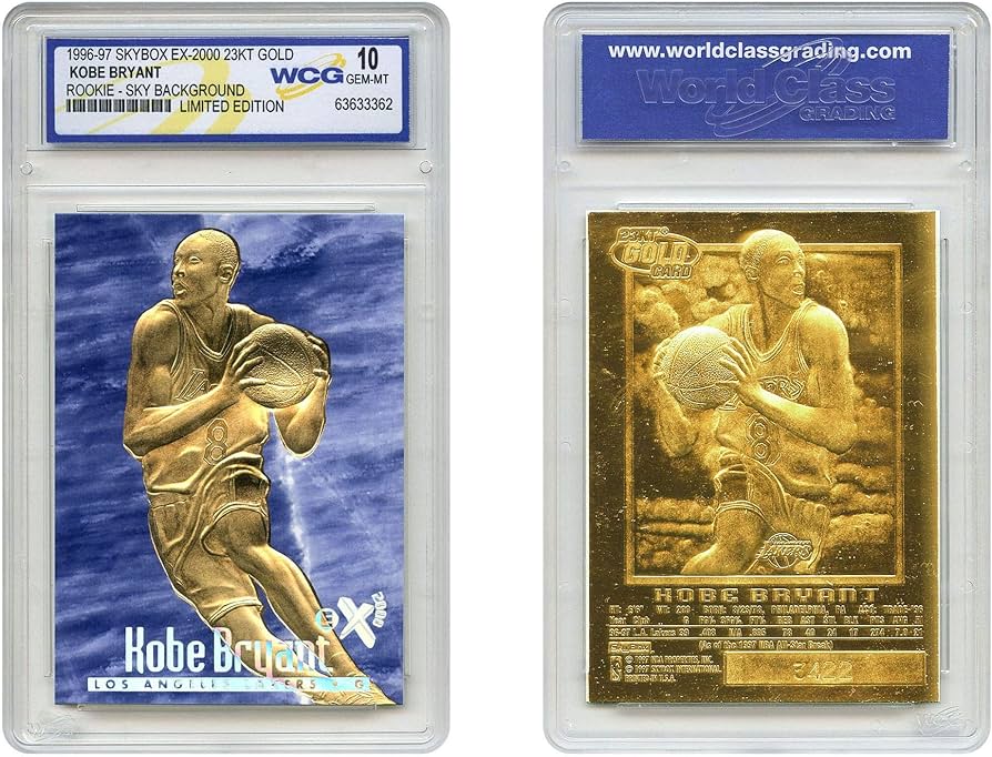 Amazon.com: Kobe Bryant 1996-97 Skybox EX-2000 憑證23KT 金新秀卡
