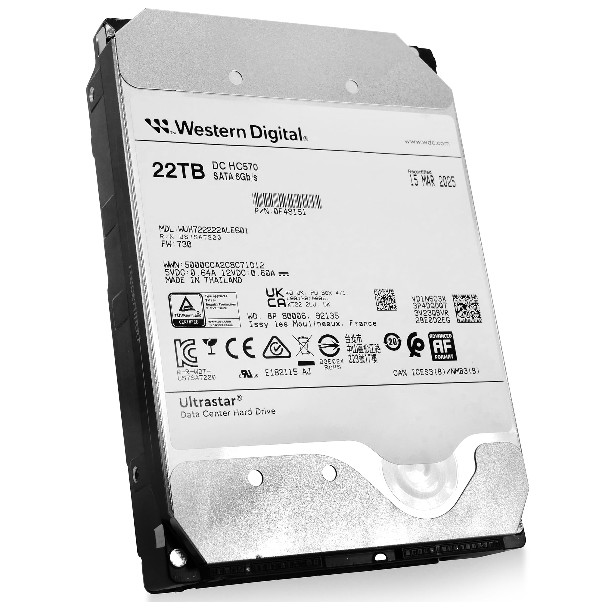 外付けハードディスク・ドライブ Western Digital WD Ultrastar HC570
