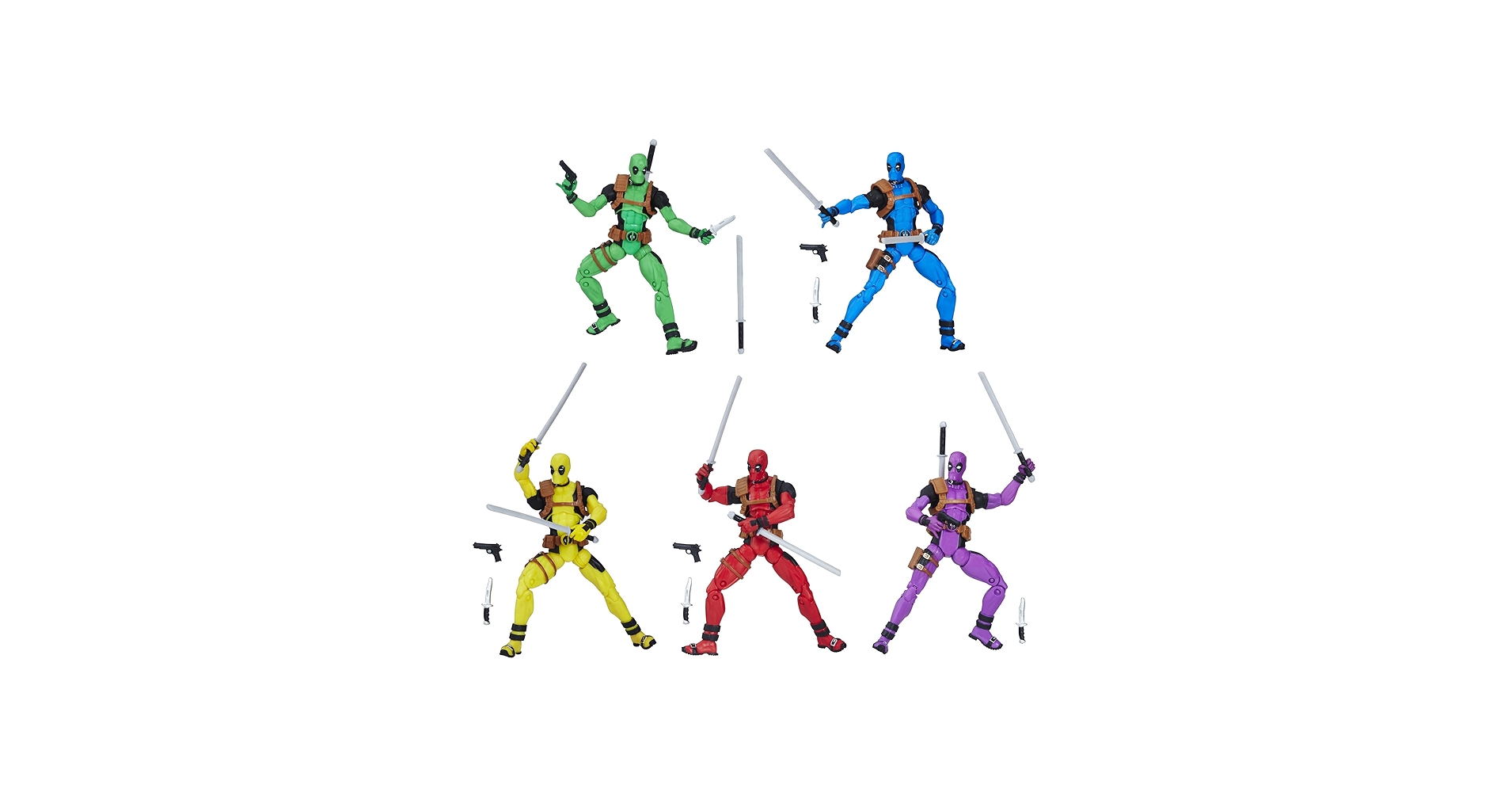 Amazon.com: Marvel Legends Deadpool's Rainbow Squad 5-Pack : Toys