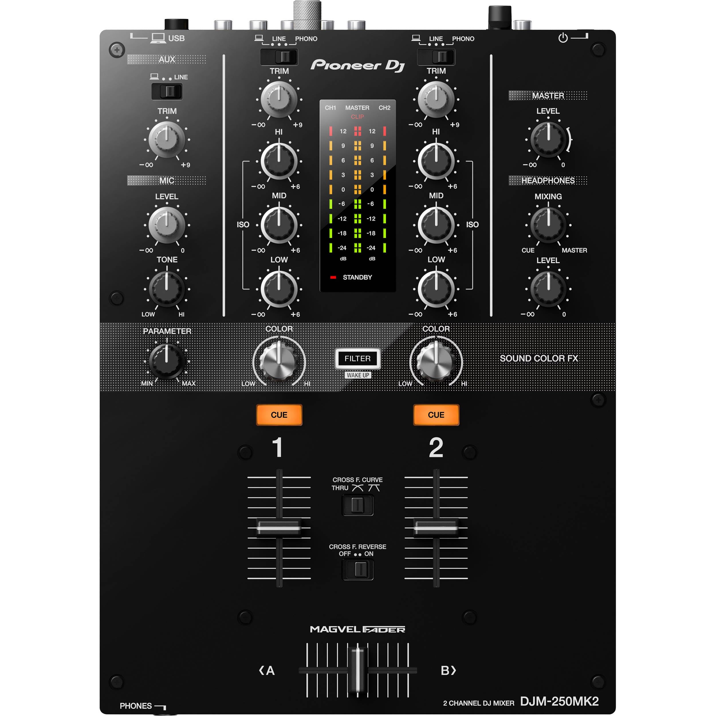 Amazon.com: Pioneer DJM-250MK2 2-channel DJ Mixer with Pioneer PLX