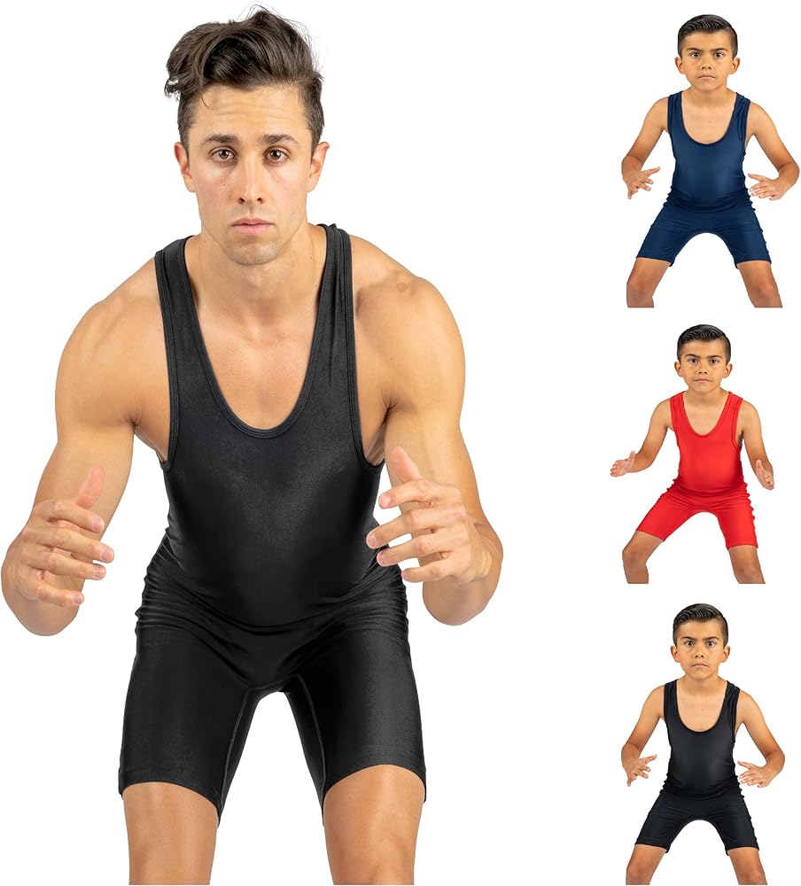 USA wrestling レスリング シングレット S MEN'S BLUE USA WRESTLING