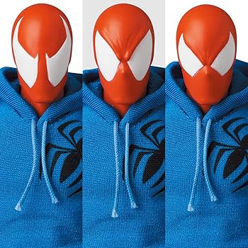 Amazon.com: MAFEX No.186 MAFEX SCARLET SPIDER (COMIC Ver.) Total