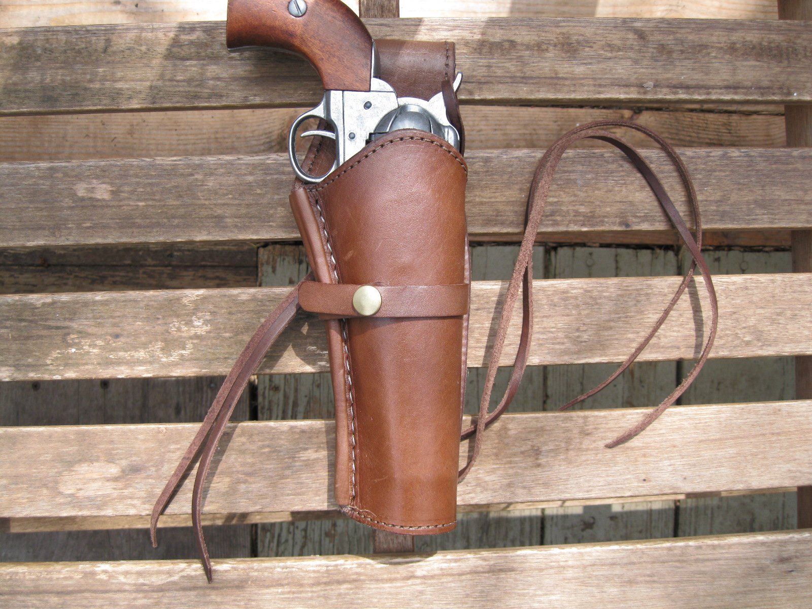 整備済 革製 ウェスタンスタイル リボルバー用 ヒップホルスター