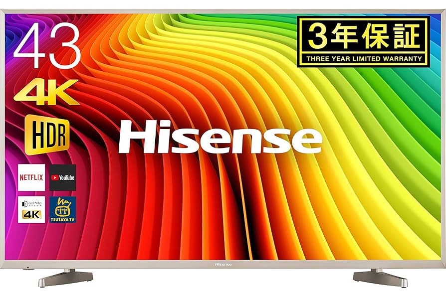 数量限定】43V型 4K 液晶テレビ 外付けHDD録画対応 【公式通販】