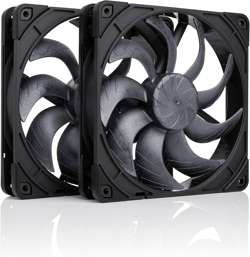 Amazon.com: Noctua NF-A14x25 G2 PWM Sx2-PP chromax.Black, Dual Fan