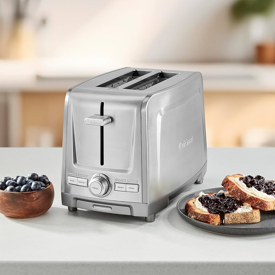 Amazon.com: Cuisinart 2-Slice XL Slot Stainless Steel Toaster