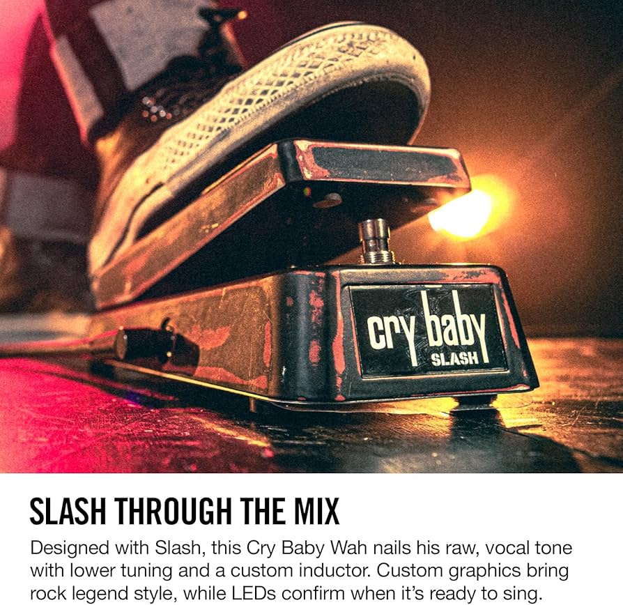 Amazon.com: Jim Dunlop Slash Cry Baby Classic Wah : Musical