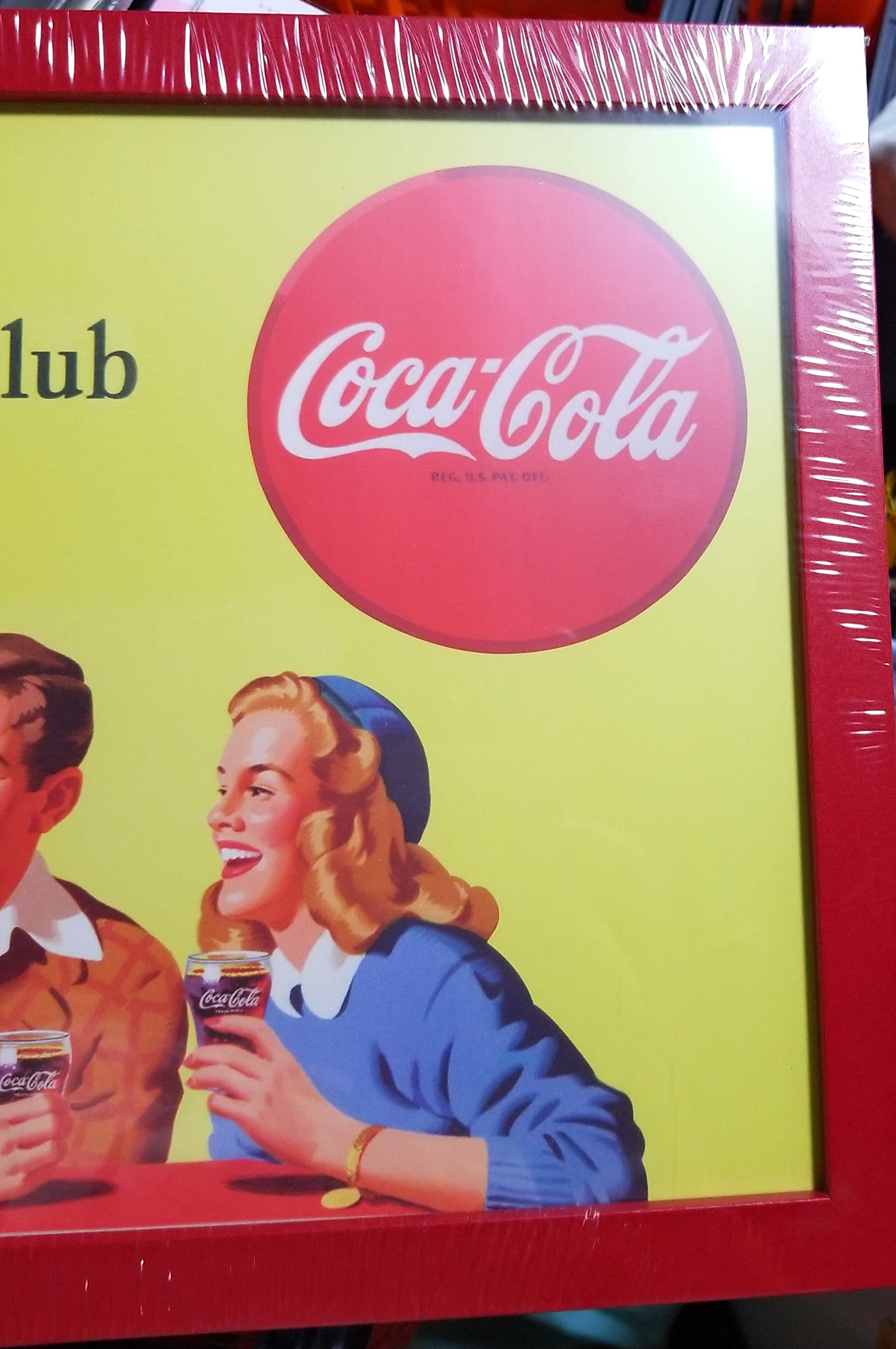 Coca-Cola レトロポスターフレーム A2サイズ4枚セット Coca-Cola