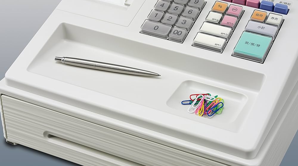 Amazon | シャープ 電子レジスタ 4部門 ホワイト系 XE-A107-W