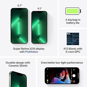 Amazon.com: Apple iPhone 13 Pro, 128GB, Alpine Green - Unlocked