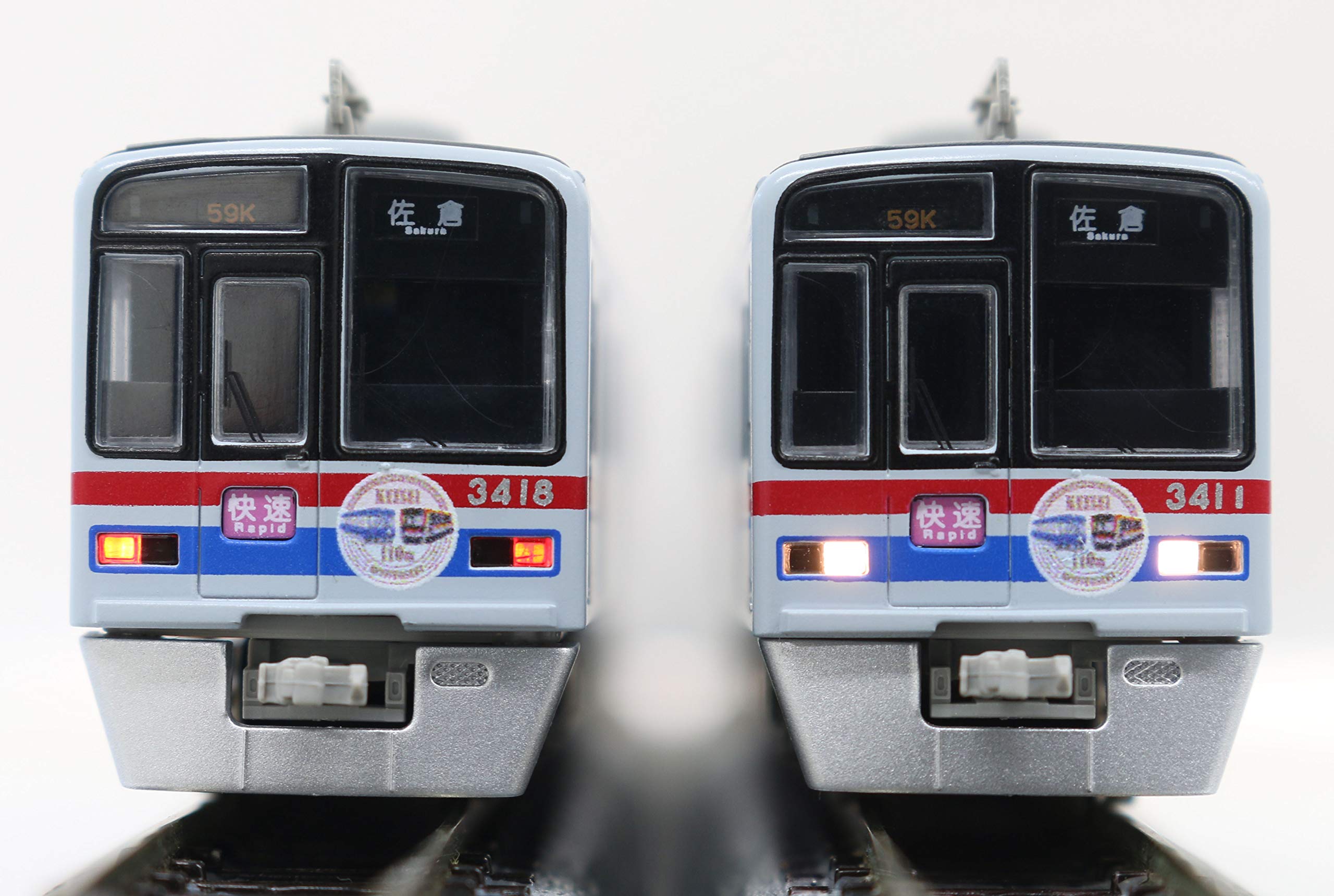 管理番号1592 京成3400形Nゲージ 塗装済キット素人組立品4両