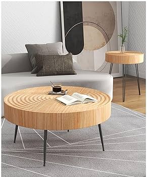 Amazon｜サイドテーブルフラワースタンド無垢材のコーヒーテーブル