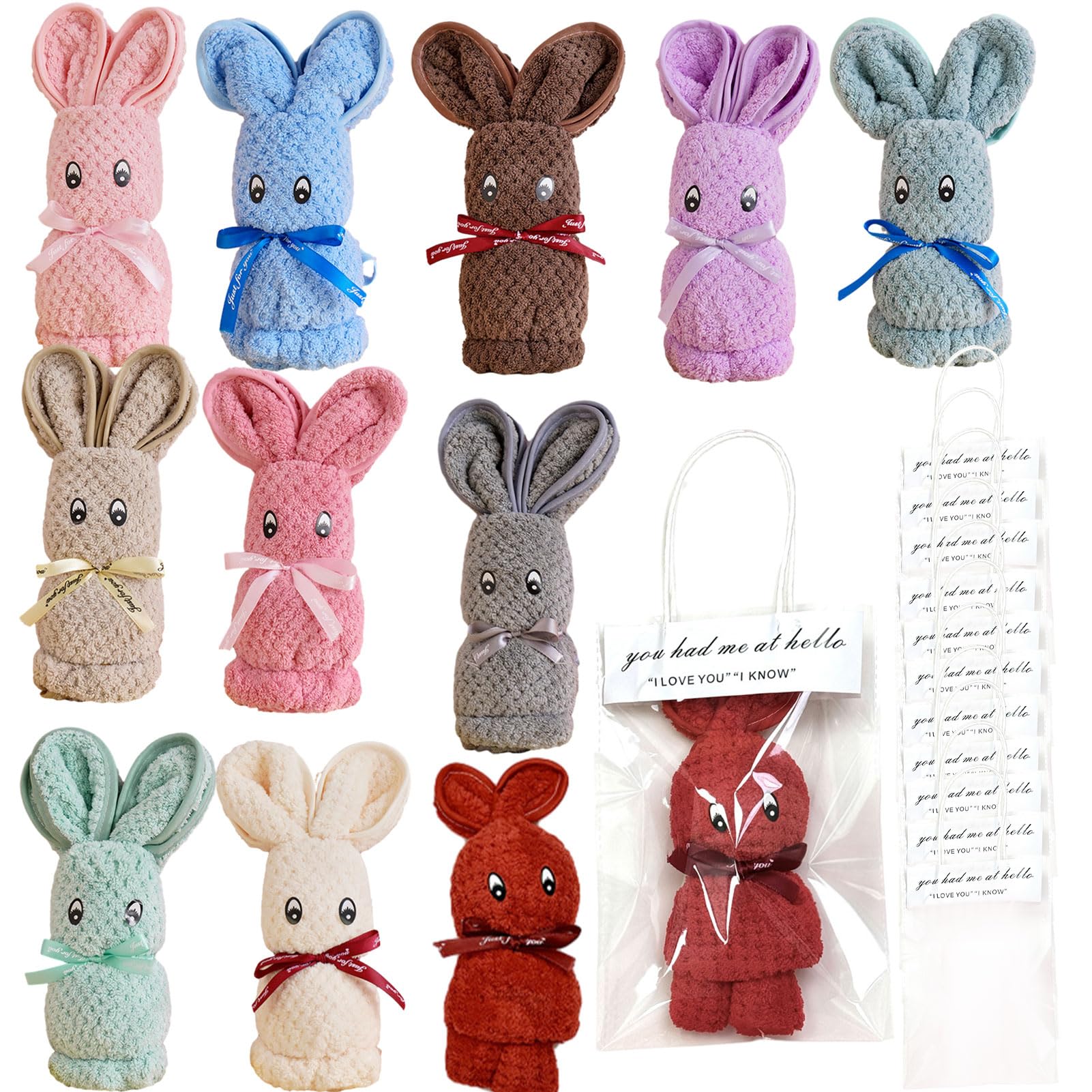 Amazon｜プチギフト 退職 プレゼント うさぎタオル 可愛い タオル