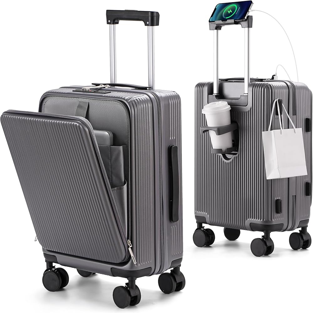 Amazon | [MULARDA] 前開きキャリーケース スーツケース機内持ち込み