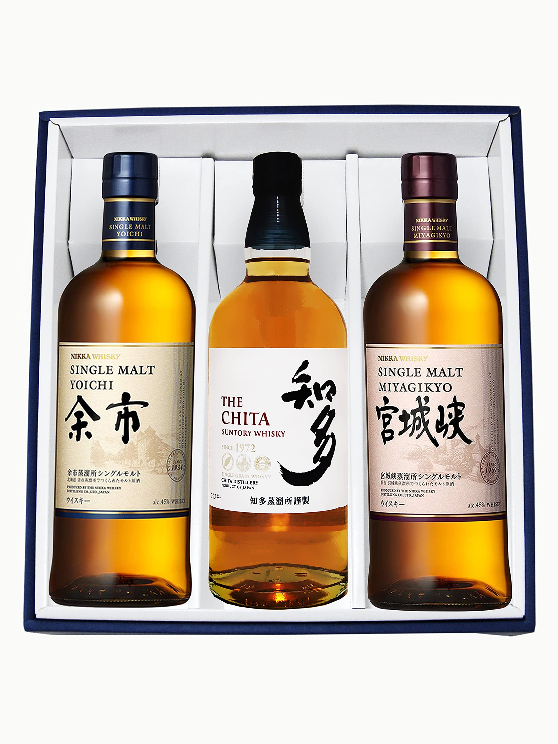 シングルモルトウイスキー 宮城峡 余市 セット計4本