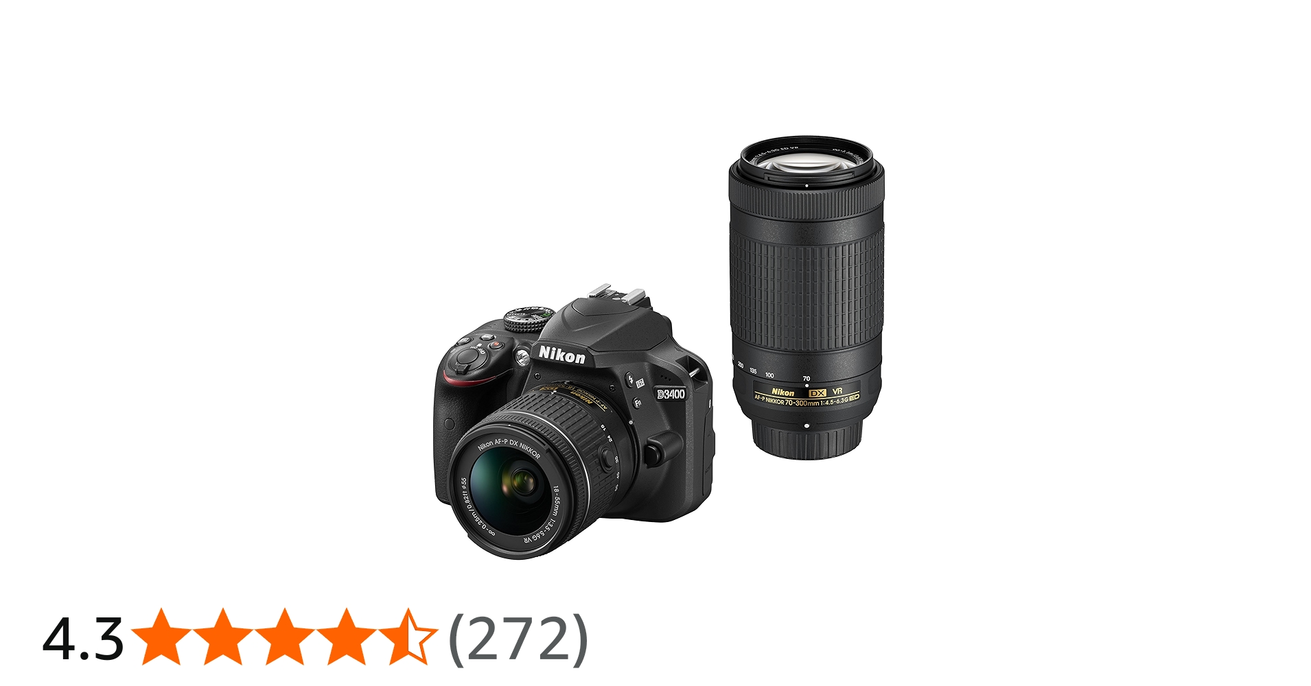 Amazon | Nikon デジタル一眼レフカメラ D3400 ダブルズームキット