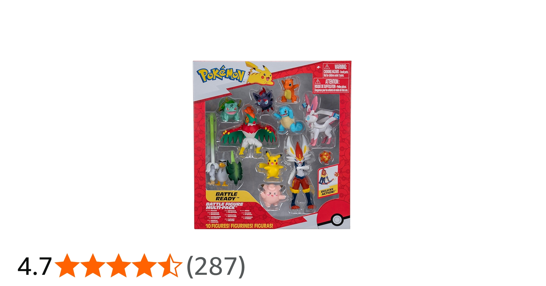 Amazon.co.jp: ポケモンバトルフィギュア 10個パック - 4.5インチの
