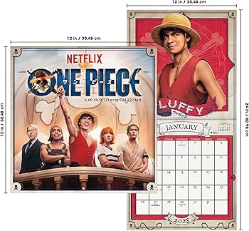 Amazon | 2025年 ワンピース 壁掛け カレンダー | 輸入版カレンダー