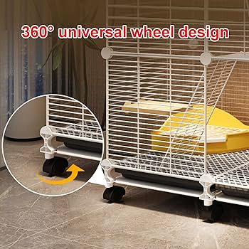 Amazon.co.jp: 特大 3 段 小動物用ケージ ユニバーサルホイール付き