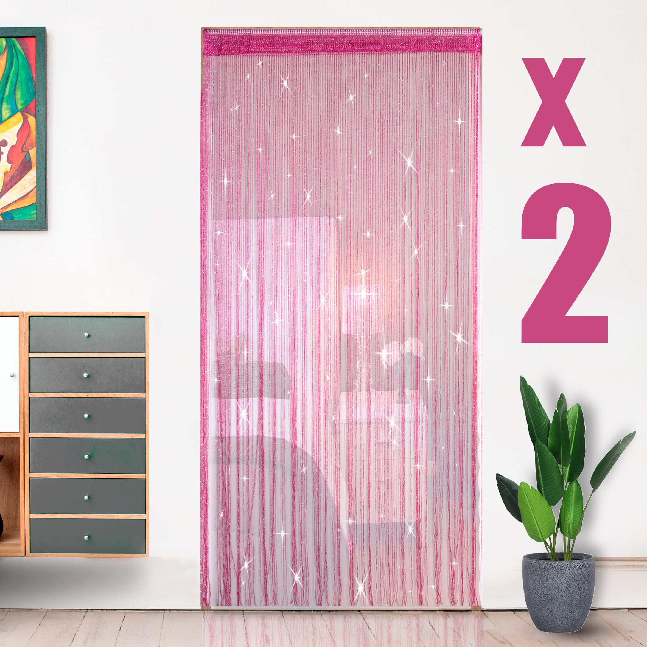 Amazon.co.jp: 【20パック】HYSENM ストリングカーテンひものれん2枚