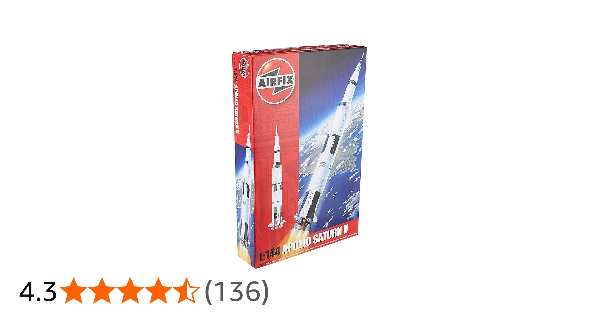 Amazon | エアフィックス 1/144 アポロ サターンVロケット プラモデル