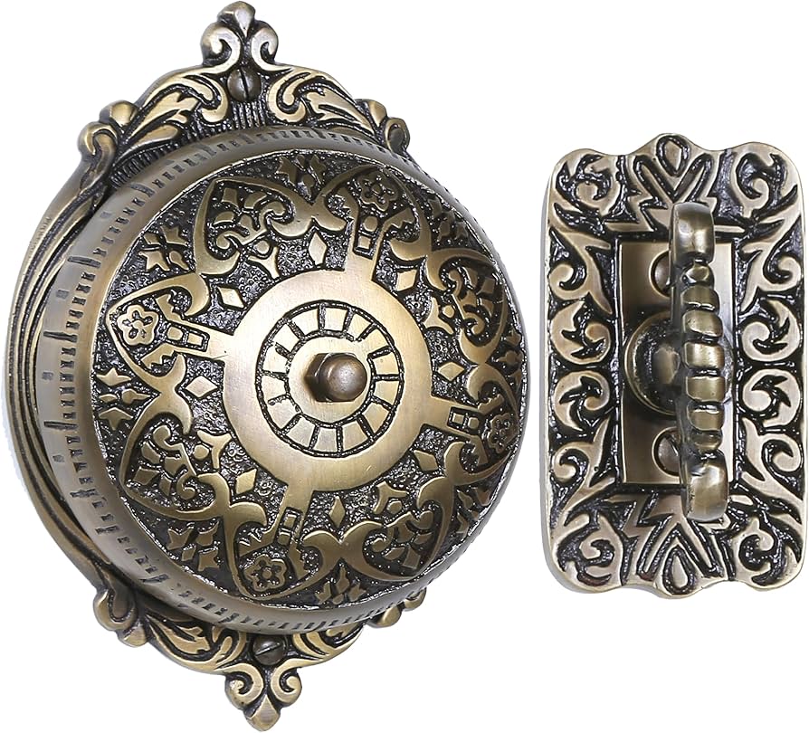 A29 Vintage Doorbell – Victorian Twist Brass Doorbell Chime with