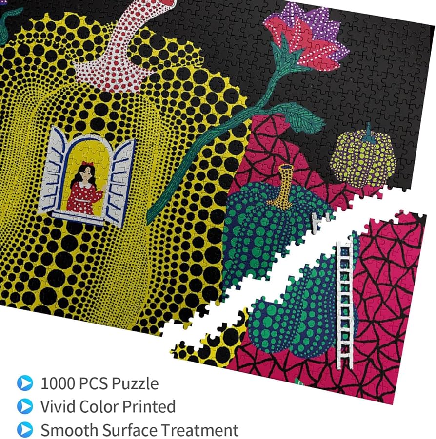 Amazon.co.jp: 1000ピース ジグソーパズル 草間彌生 木製パズル 子供