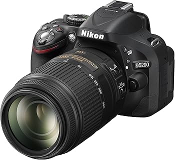 NikonのD5200 デジタル一眼レフカメラ、2レンズ18-55と55-300 Amazon |