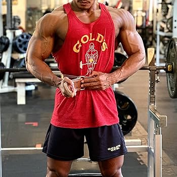 Amazon.co.jp: ゴールドジム(GOLD`S GYM) コットンスラブ タンク