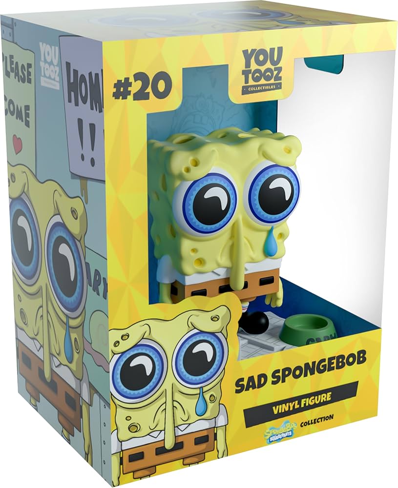 Amazon.co.jp: Youtooz Sad Spongebob 4インチ ビニールフィギュア