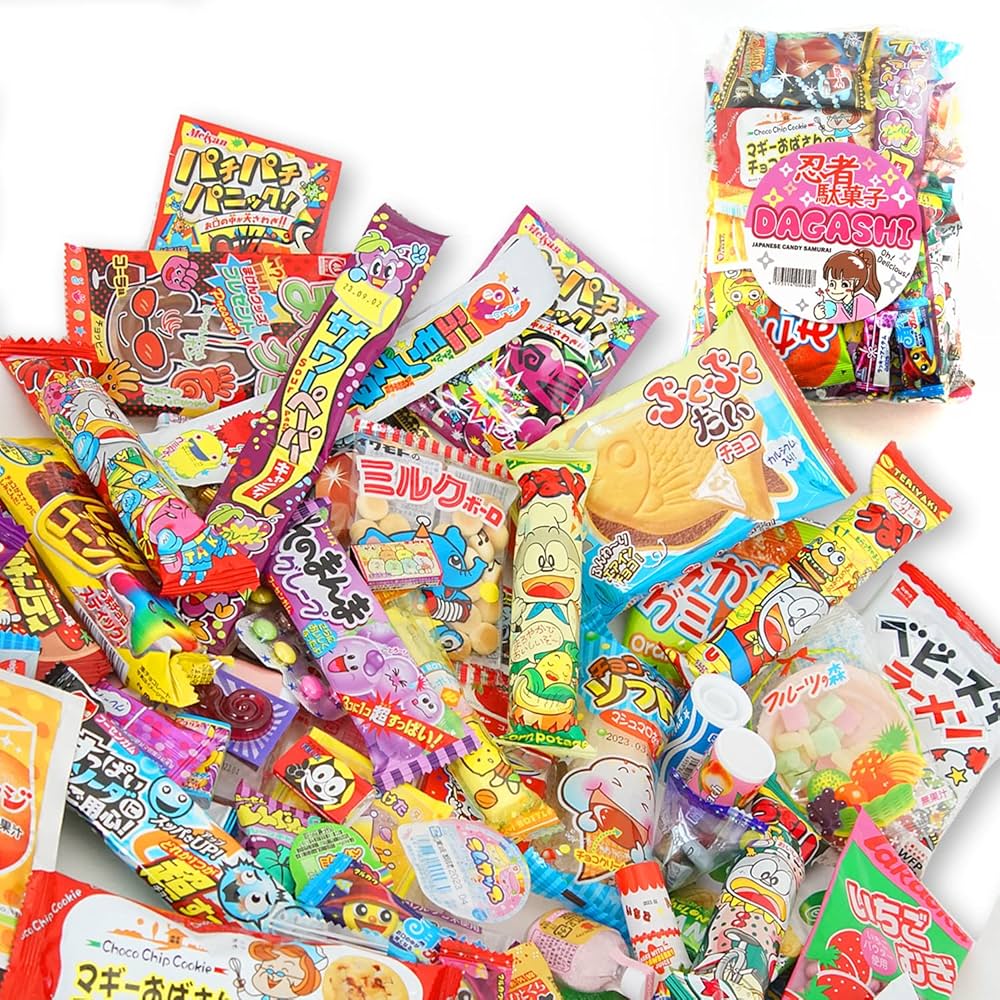 Amazon.com: 日本糖果拼盤72 件(日本糖果武士) : 雜貨和美食