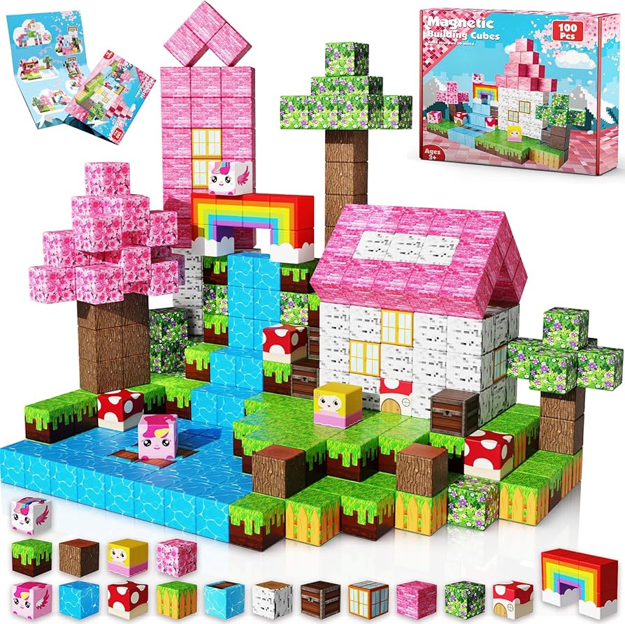 Amazon.com: Goody King Magnetic Blocks|100PCS Magnetic Building