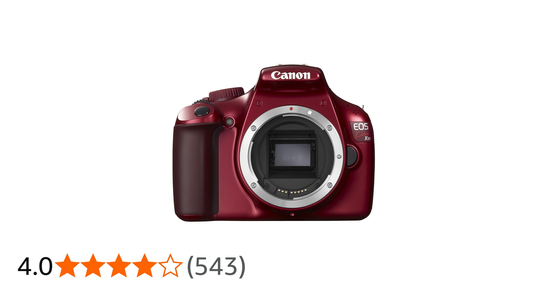 Amazon | Canon デジタル一眼レフカメラ EOS Kiss X50 ボディ レッド