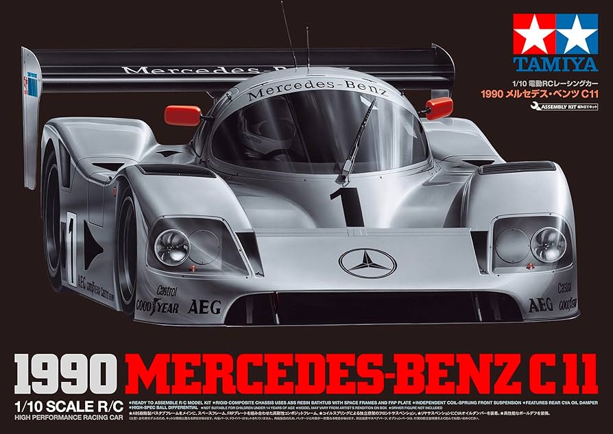 タミヤ Mercedes-Benz C11 未走行シャーシ他 タミヤ Mercedes-Benz C11