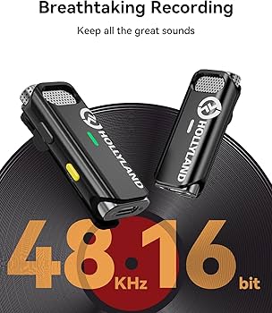 Amazon.com: Hollyland Lark C1 Wireless Lavalier Microphone for