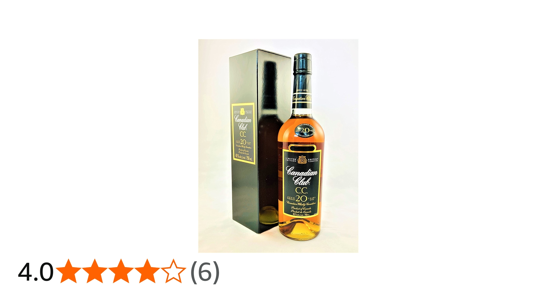 Amazon.co.jp: 【旧ボトル】カナディアンクラブ 20年 40度 750ml [並行