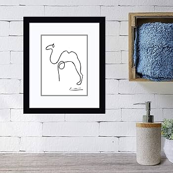 パブロ・ピカソ アートフレーム ハト 複製画 絵 木枠 71×55センチ