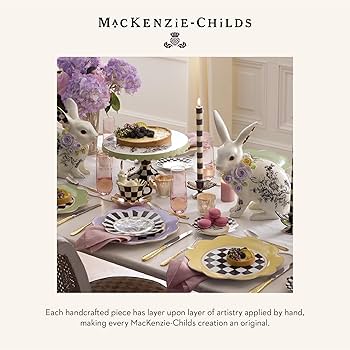 Amazon.com: MACKENZIE-CHILDS Bunny Salt and Pepper Shaker Set