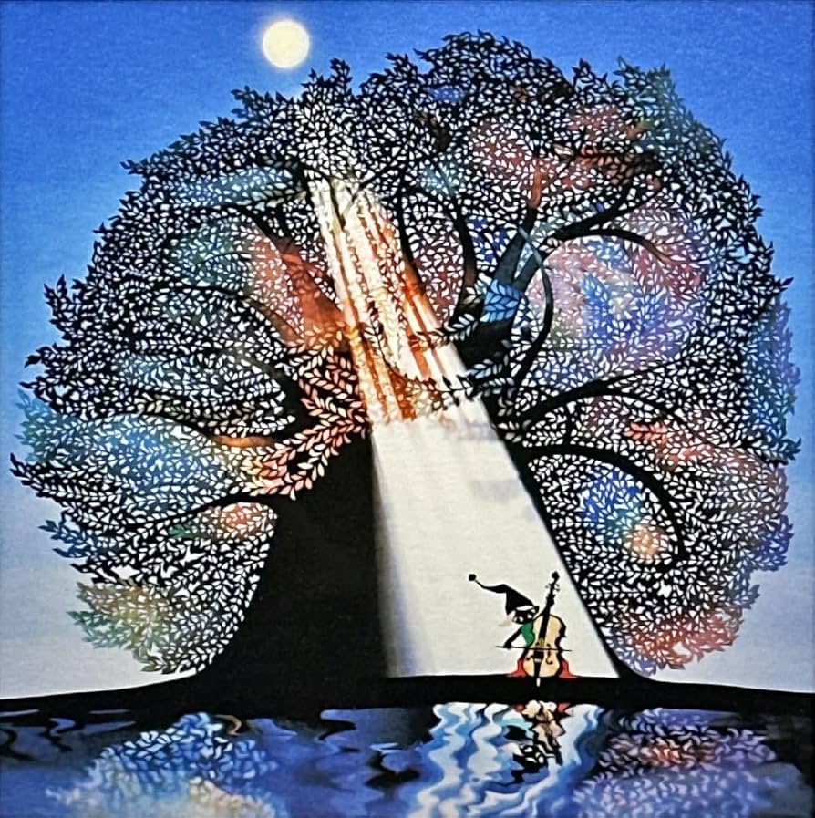 藤城 清治『光る海』ダイヤモンドスクリーニング