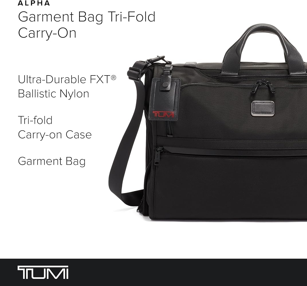 Amazon.com | TUMI - Alpha Garment Bag Tri-Fold Carry-On - Business