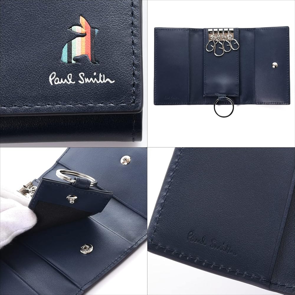 Amazon | [ポールスミス] 名入れ可 キーケース マーケトリーストライプ