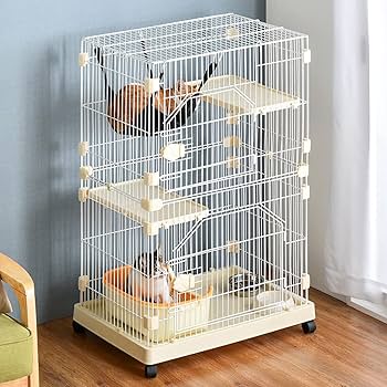 Amazon.co.jp: タンスのゲン 猫ケージ 2段 幅69×奥行48×高さ106cm