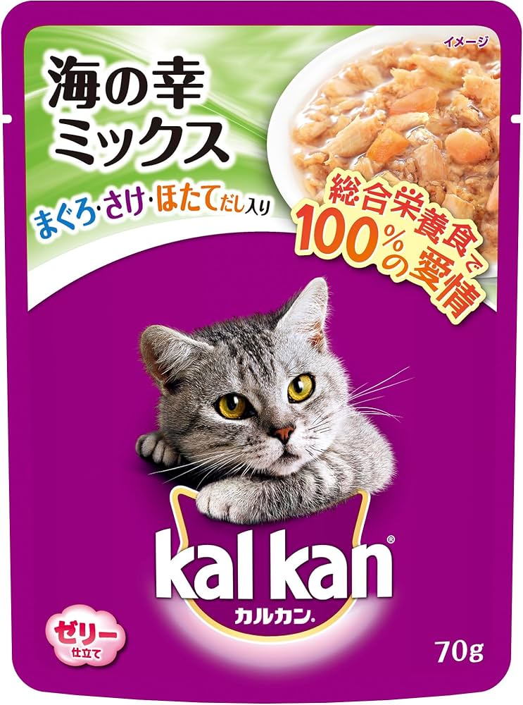 Amazon.co.jp: カルカン パウチ 1歳から 70g×16袋 海の幸ミックス