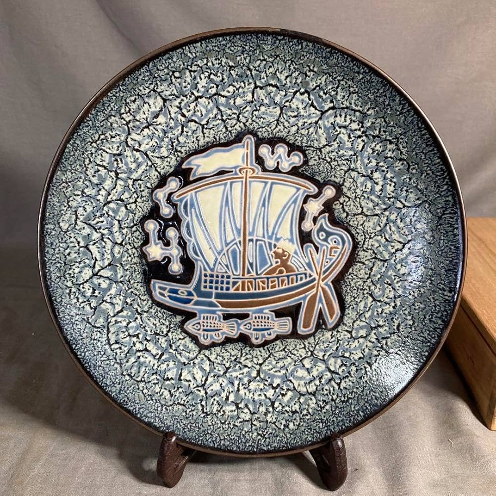 松本佩山】孤高の陶芸家 日本名窯 有田年木庵 松本佩山作 曜変花鳥天目