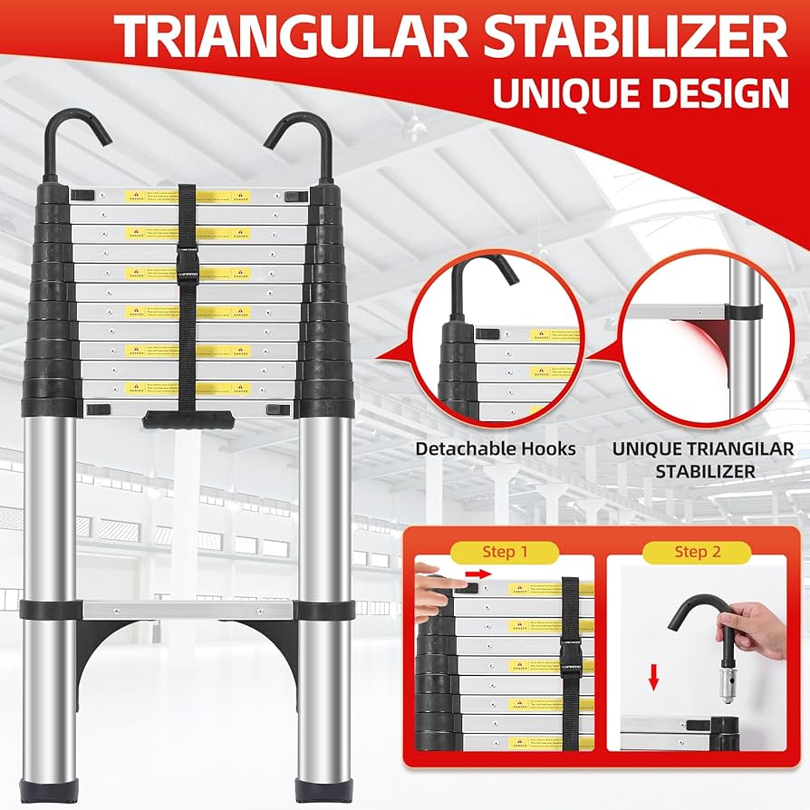 Amazon.co.jp: DEZEX (デゼックス) 伸縮はしご 12.5フィート