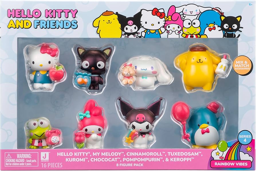 Amazon.com: Jazwares Hello Kitty® and Friends Rainbow Vibes Party