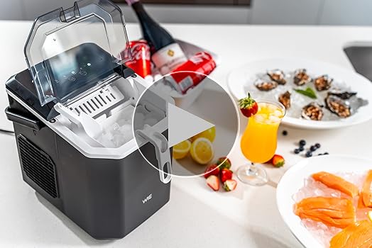 Amazon.co.jp: WIE 製氷機【ハンドル付き氷バスケット 高速製氷 自動