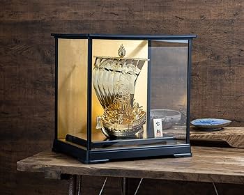 Amazon.co.jp: 開運 宝船 （金メッキ/24金）＿置物 宝船 高岡銅器