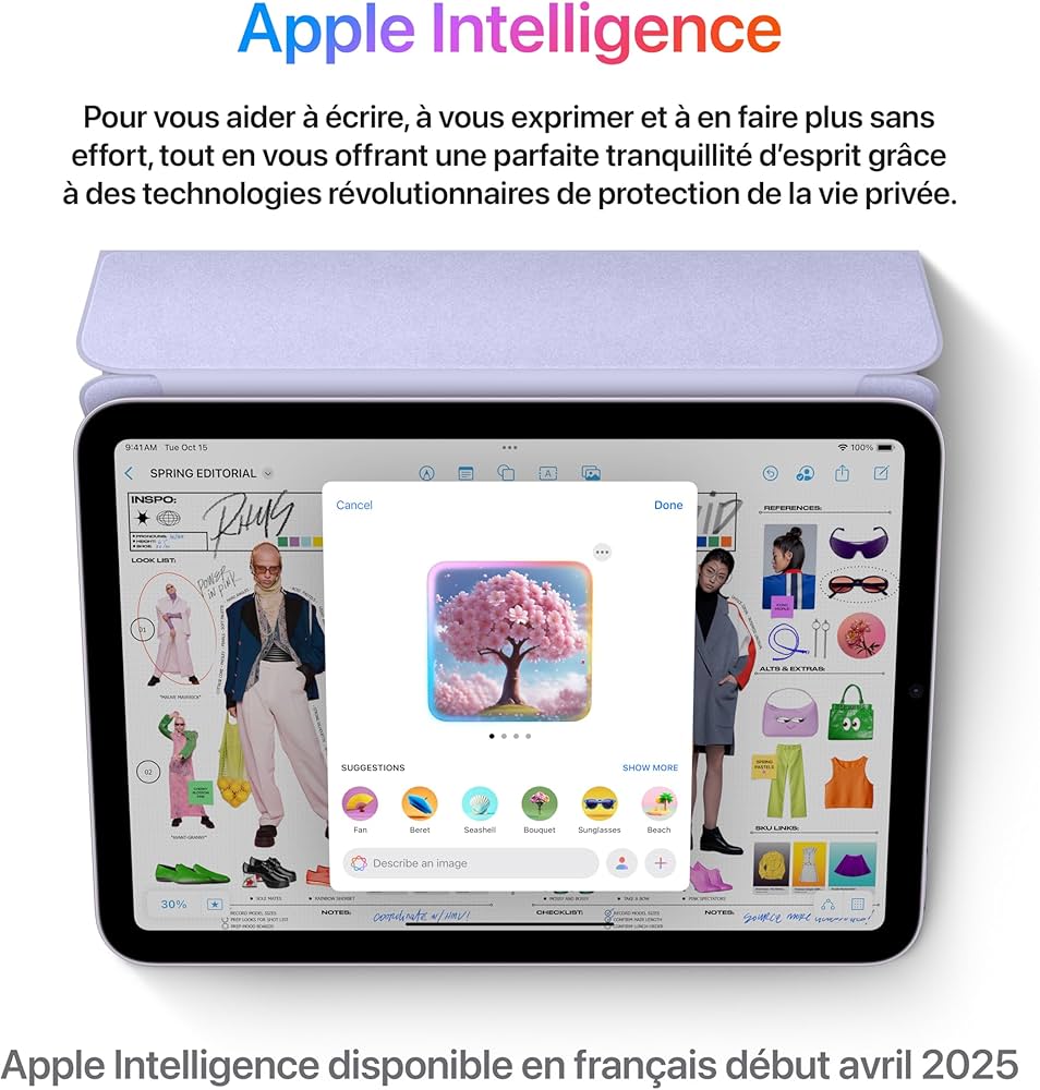 Apple iPad Mini (A17 Pro) : Écran Liquid Retina 8,3 Pouces, 128 Go