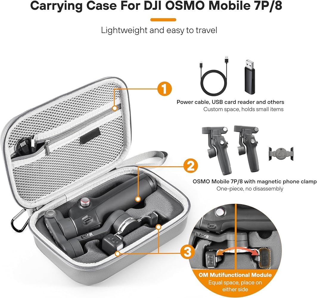 Amazon.com : STARTRC PHOTO Osmo Mobile 8 Case, Leather PU Carrying